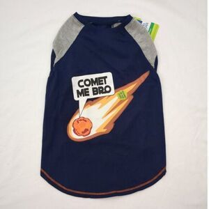 Galaxy Glow-in-the-dark Comet Me Bro Dog Tee Large Top Paw